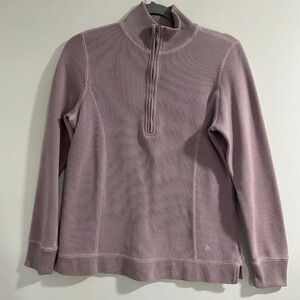 Eddie‎ Bauer Womens Small Light Purple 1/4 Zip Pull